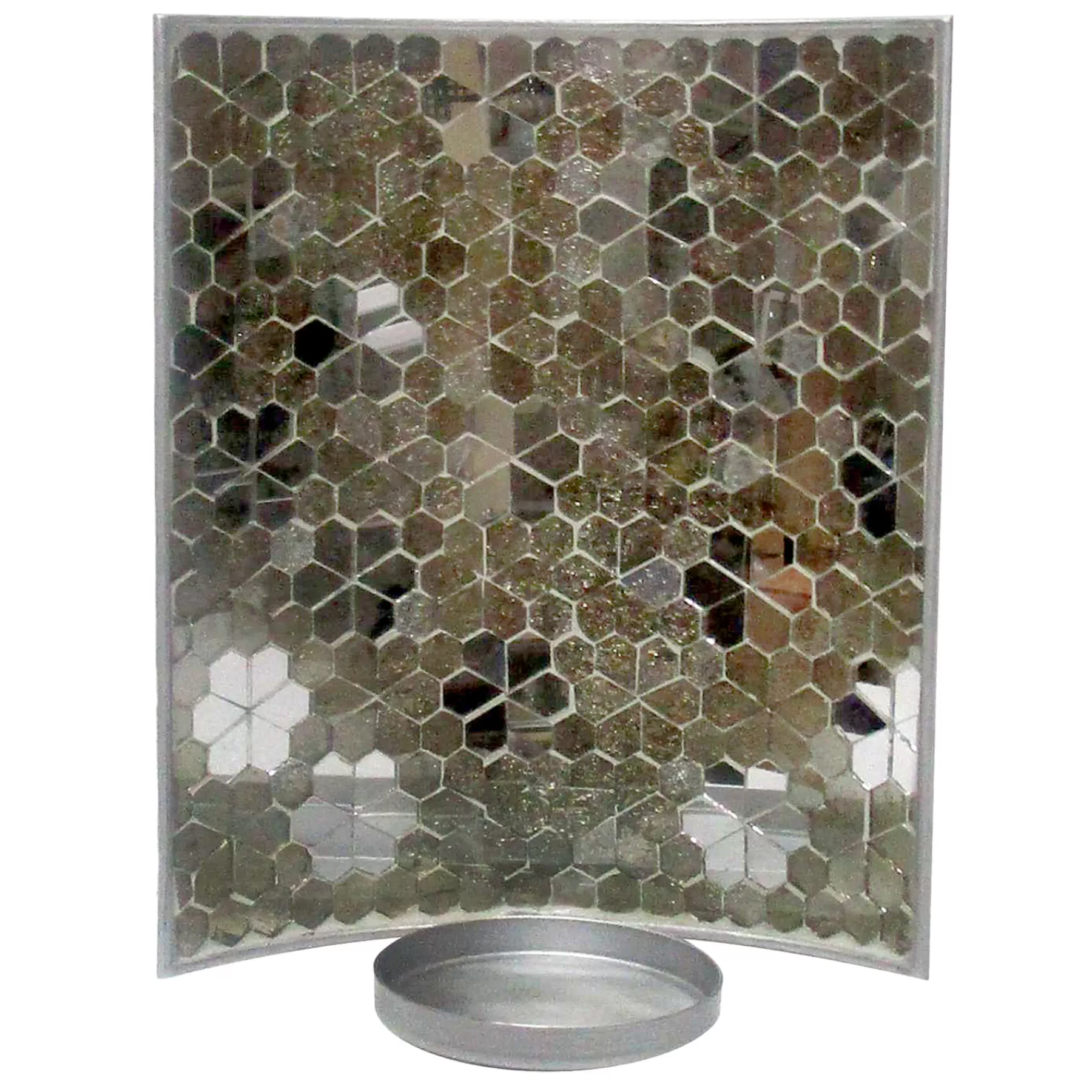 * Outlet Sale Grey Silver Mosaic Wall Sconce, 10