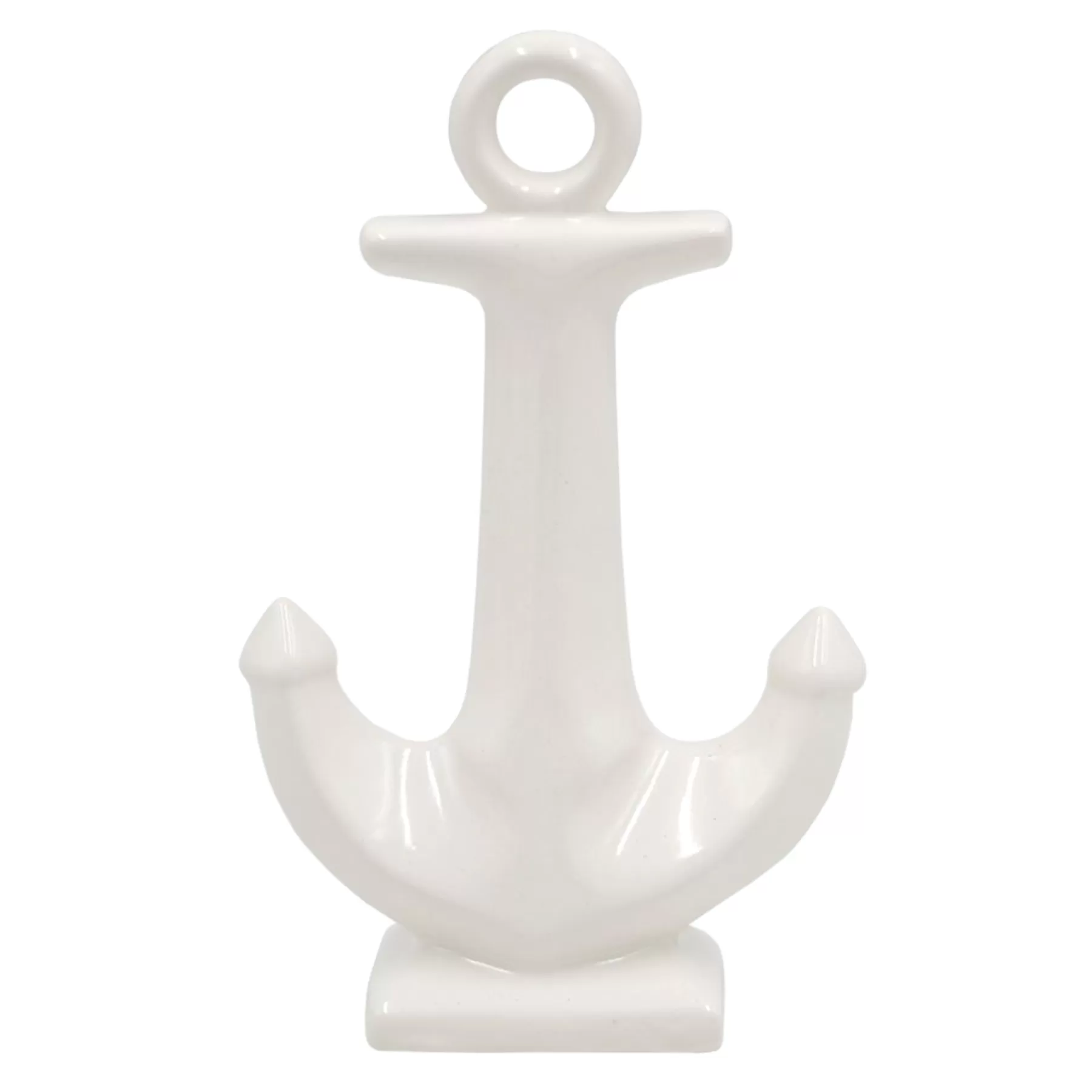 * Outlet Sale Ty Pennington White Ceramic Anchor Figurine, 5 8