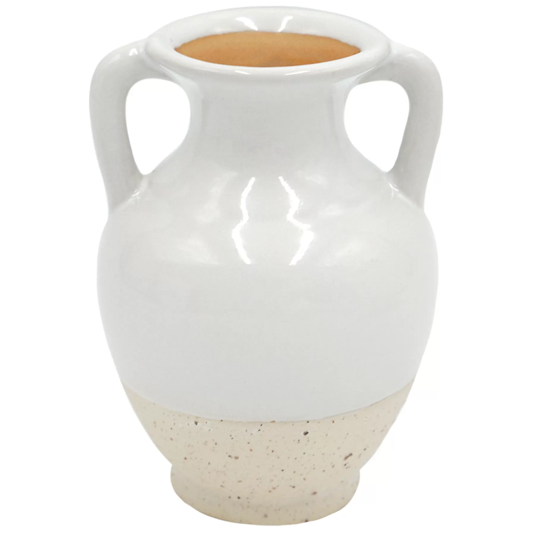 * Outlet Sale White Ceramic Vase, 4.5