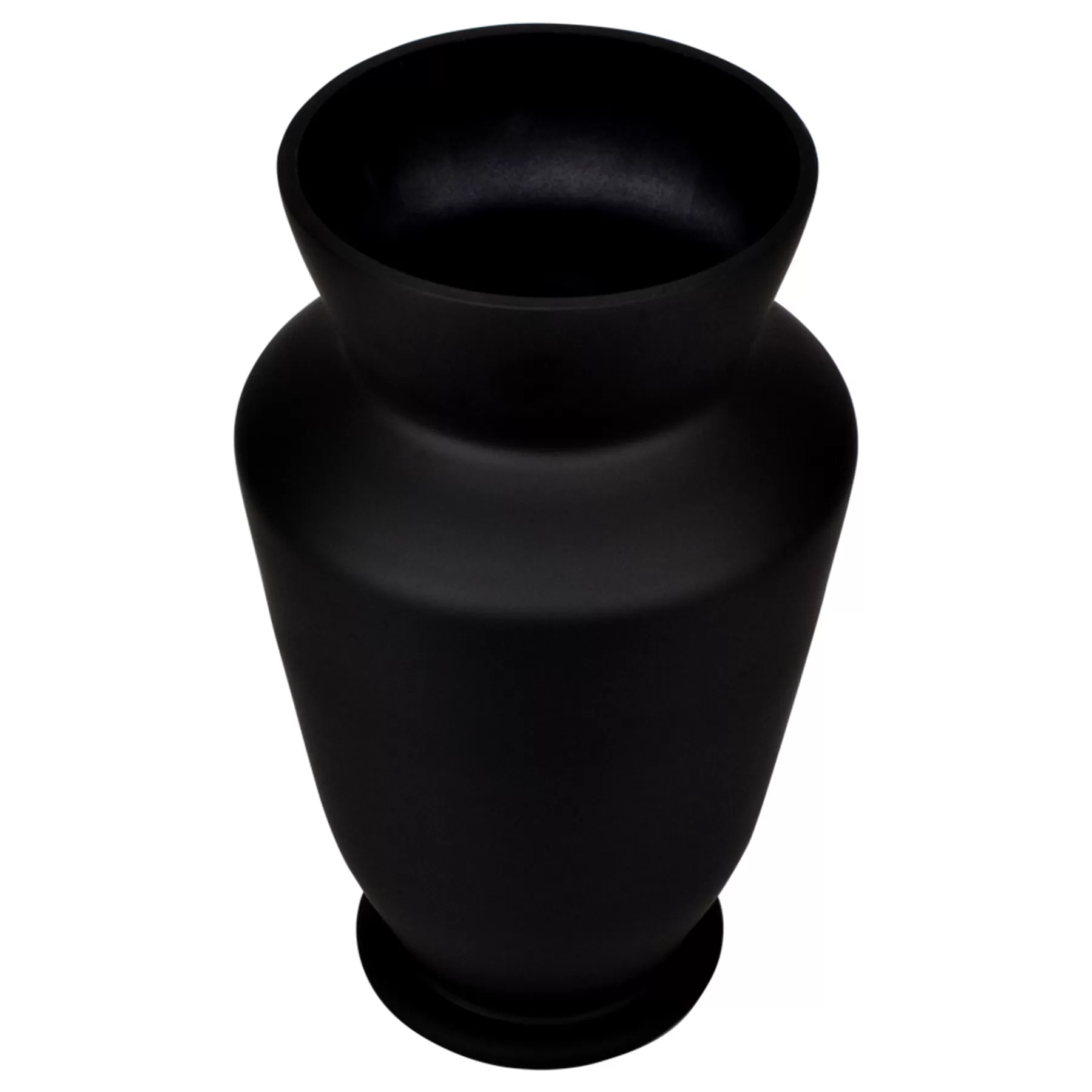 * Premium Black Glass Vase, 8.5