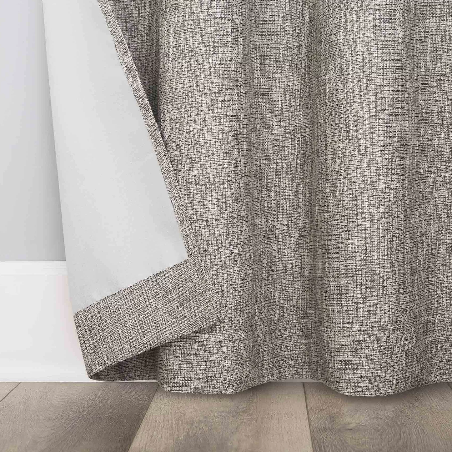 * Premium Sun Zero Pacey Grey Blackout Grommet Curtain Panel, 84