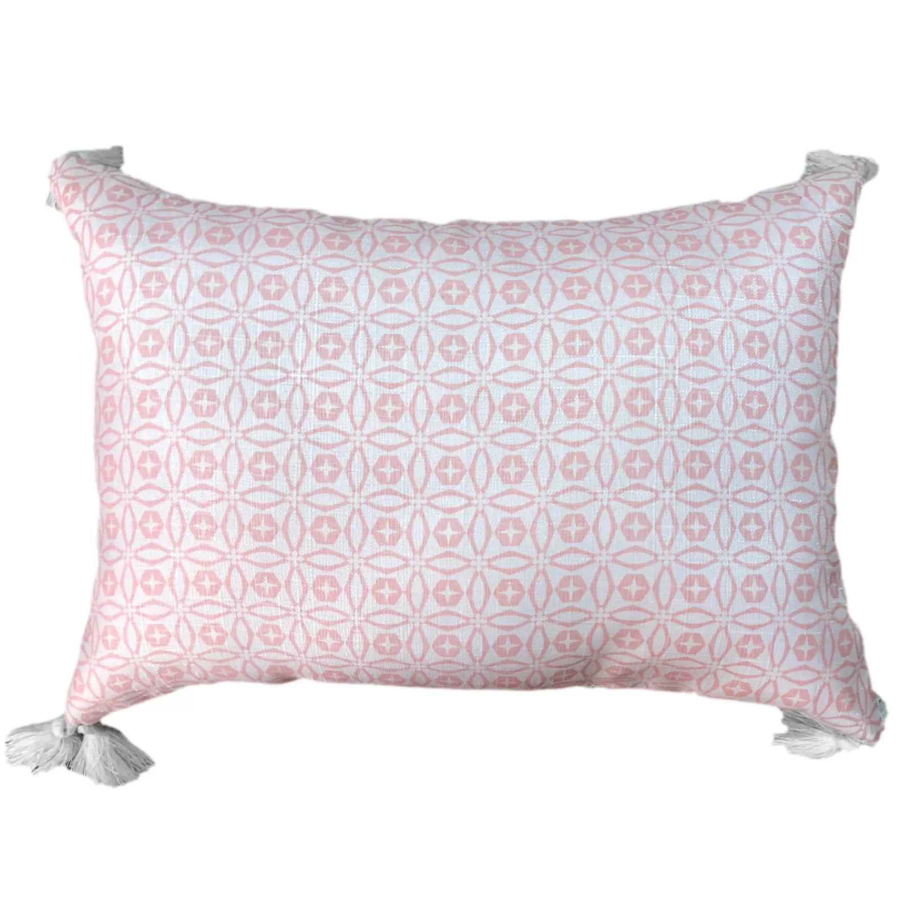 * Premium Tracey Boyd Akira Pink Geometric Circles Throw Pillow, 14 20
