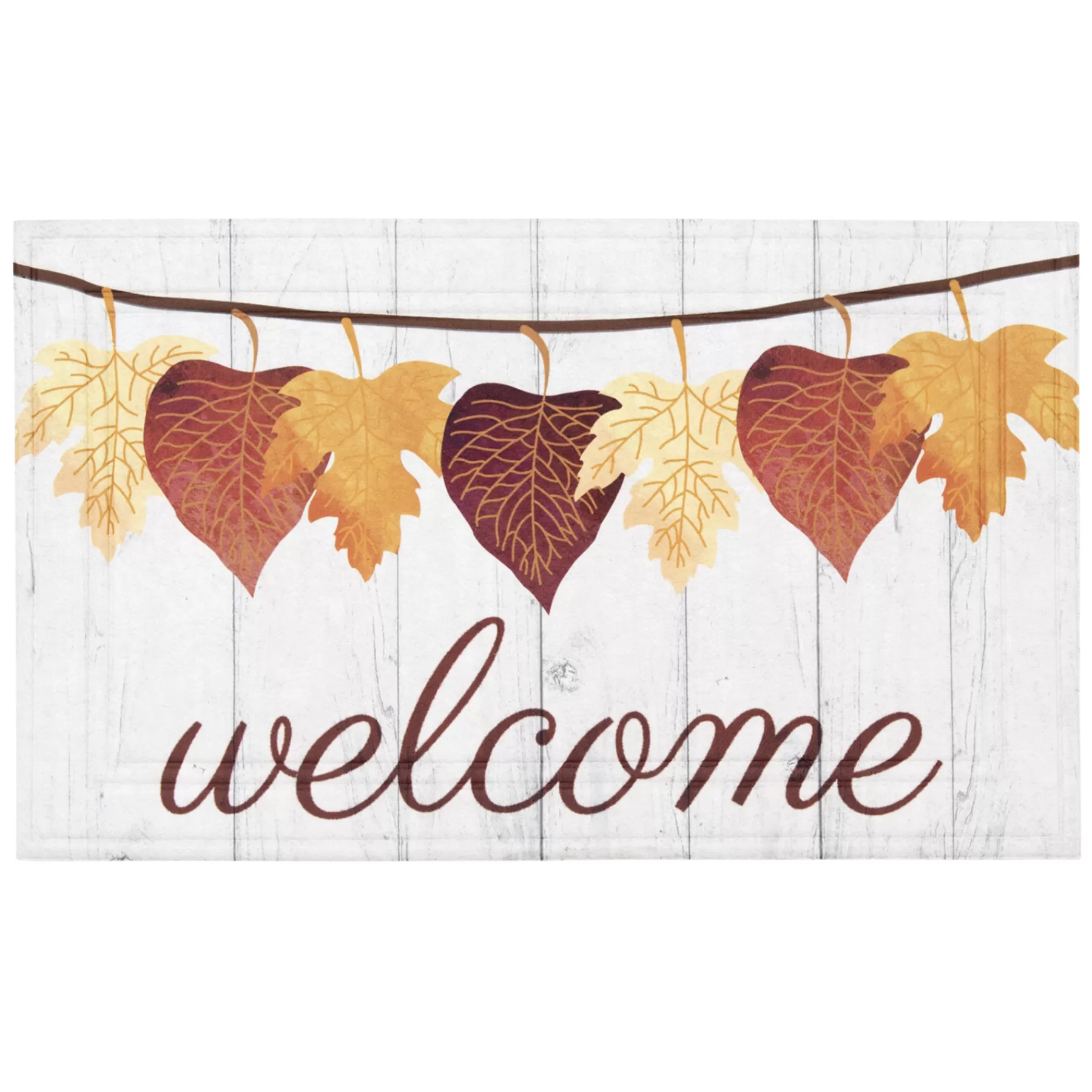 * Premium Welcome Leaf Line Doormat, 18 30