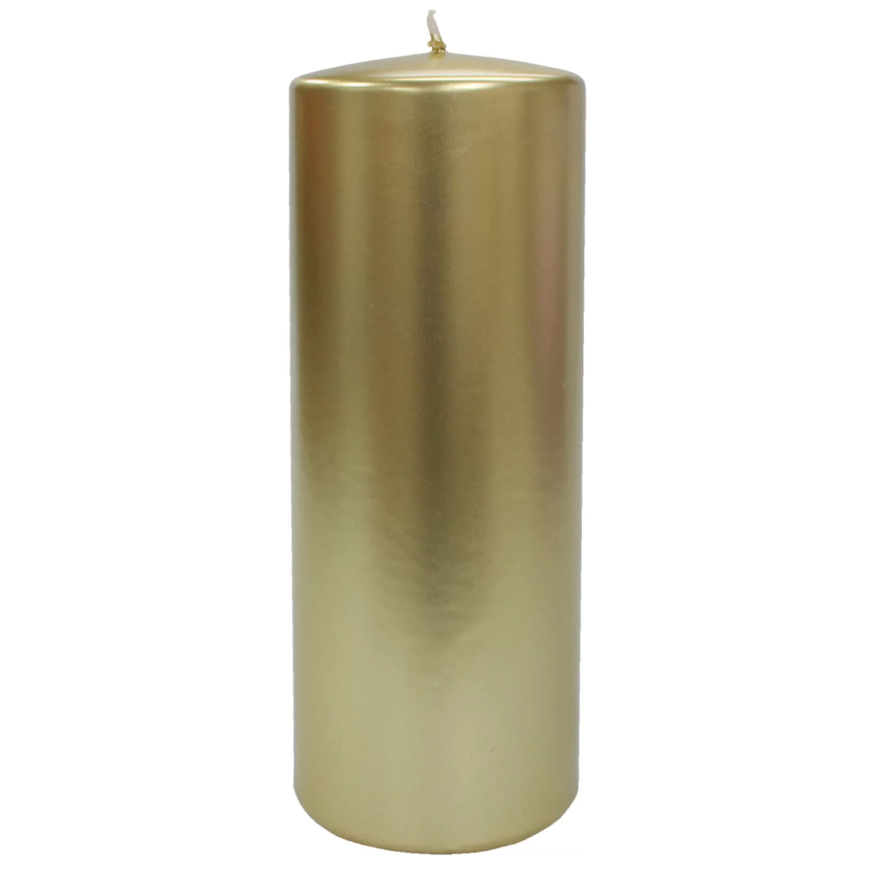 * Reliable Quality 6-Pack Metallic Gold Unscented Overdip Candles