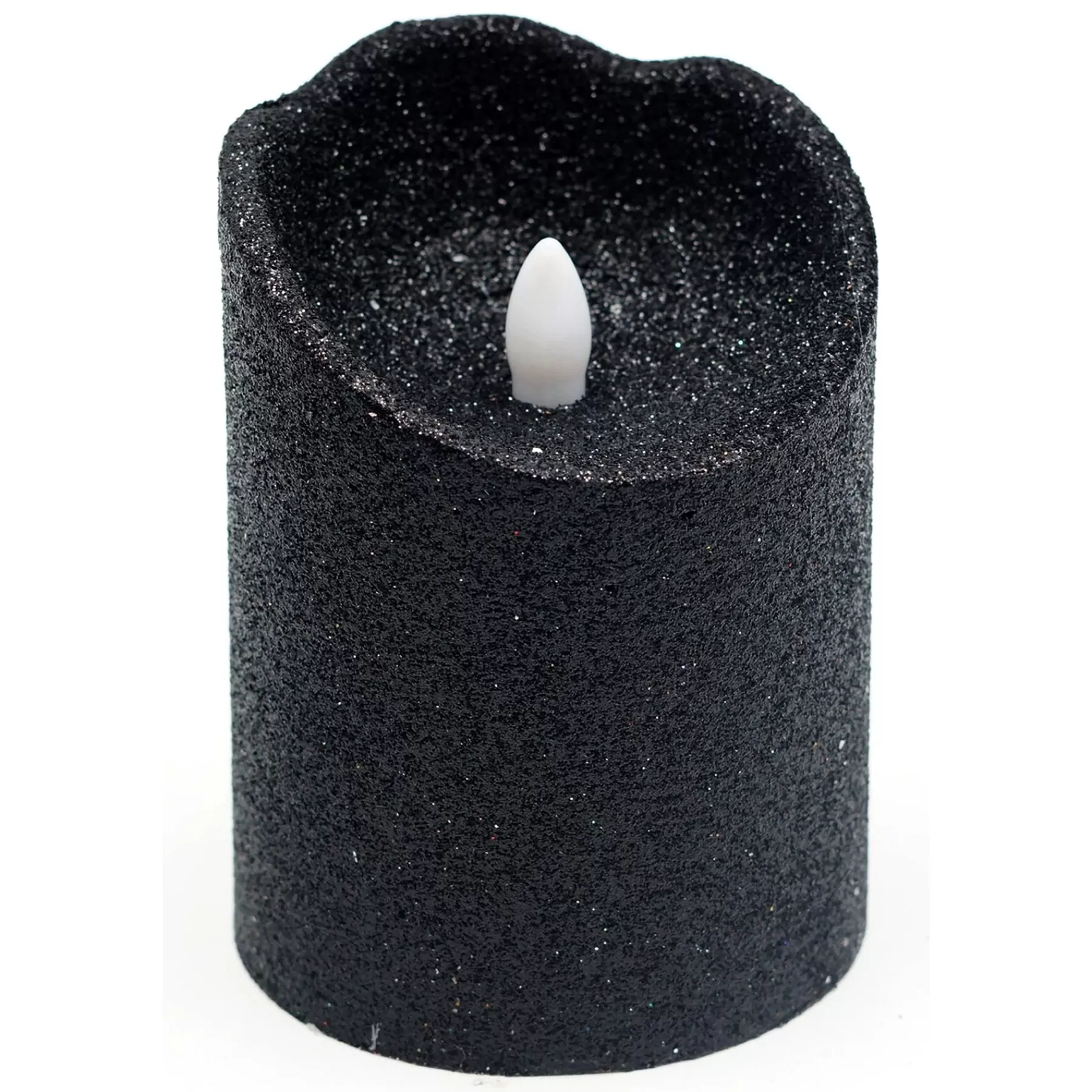 * Reliable Quality Black Glittered Led Halloween Candle, 4