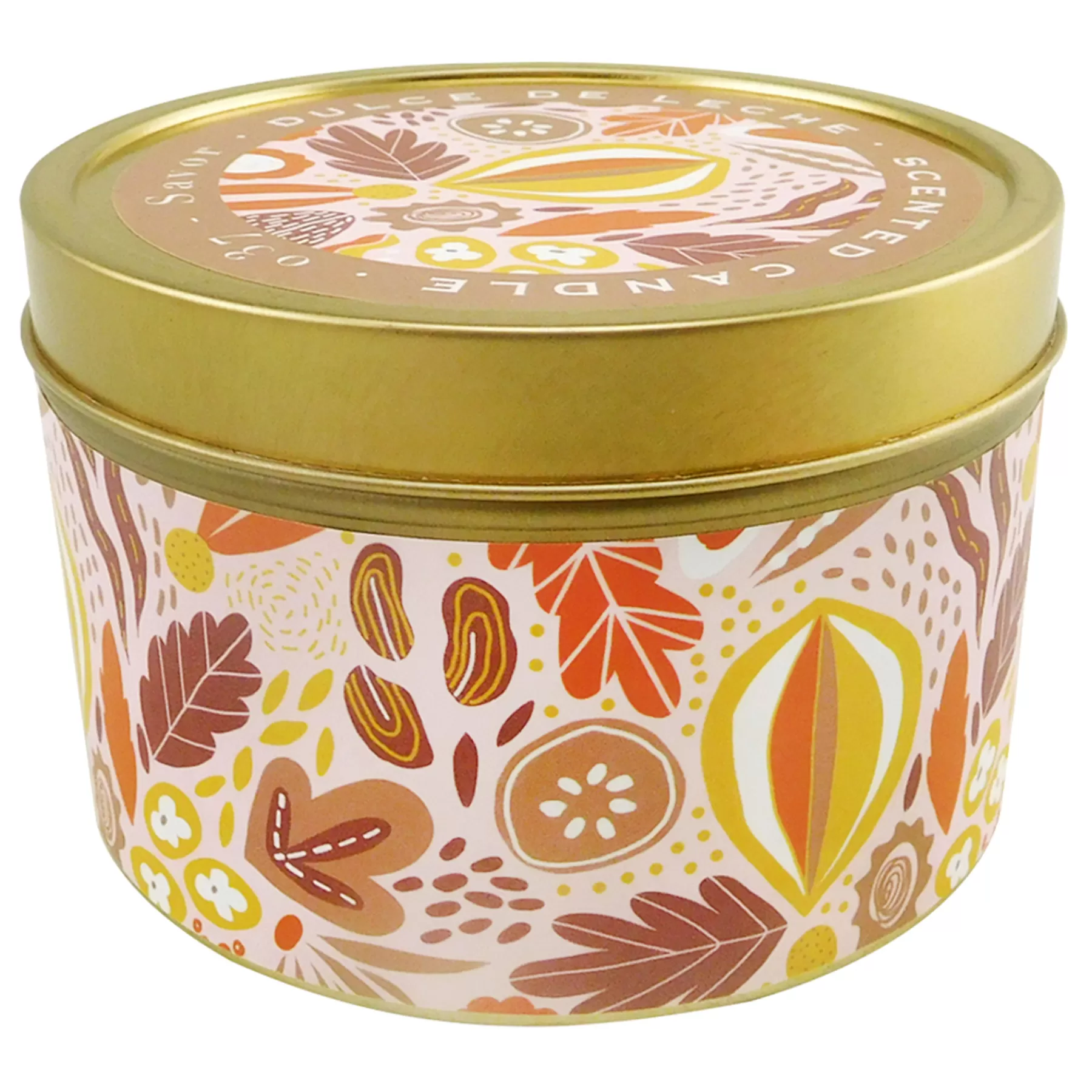 * Reliable Quality Dulce De Leche Scented Tin Jar Candle, 9Oz