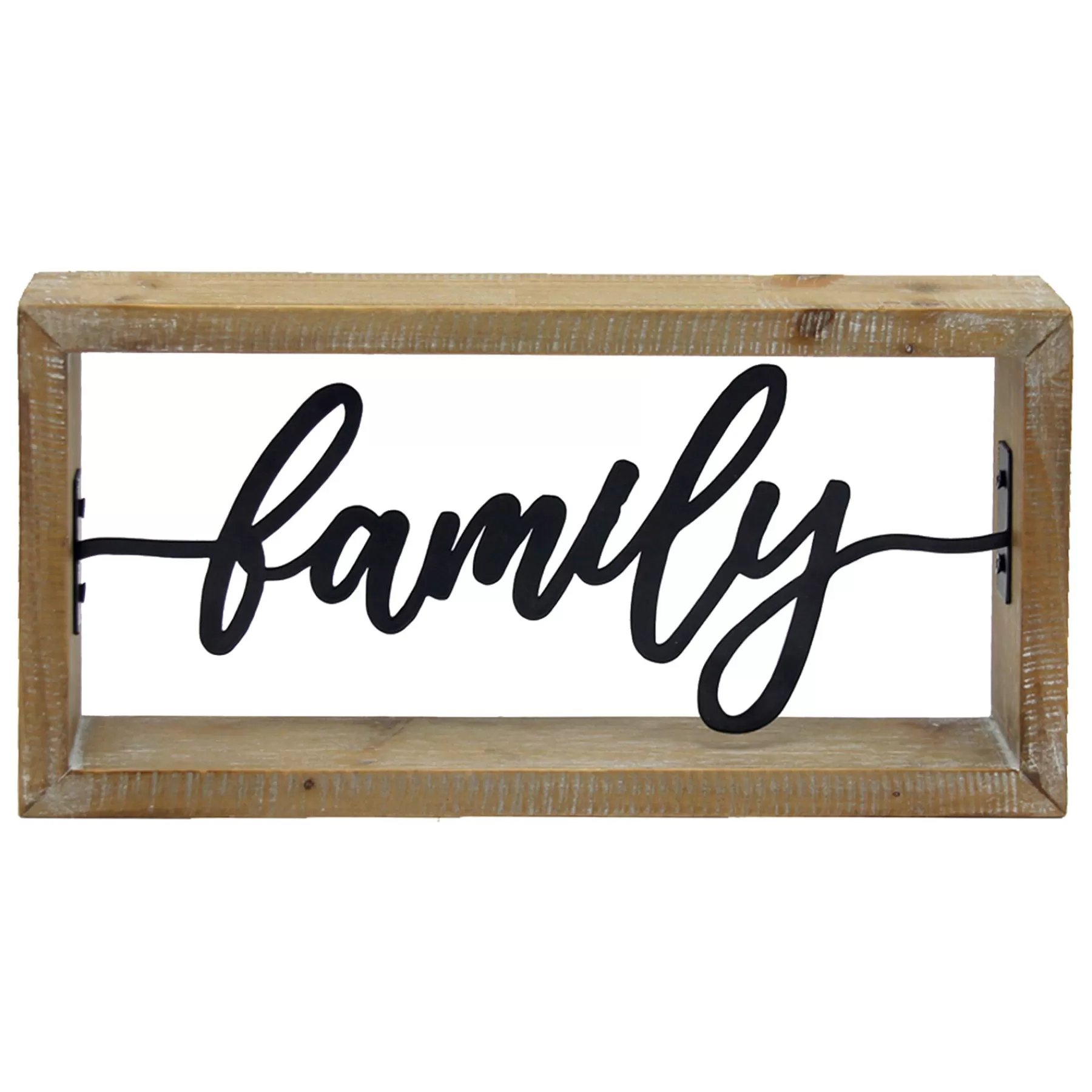 * Reliable Quality Framed Family Cutout Block Sign, 12 8