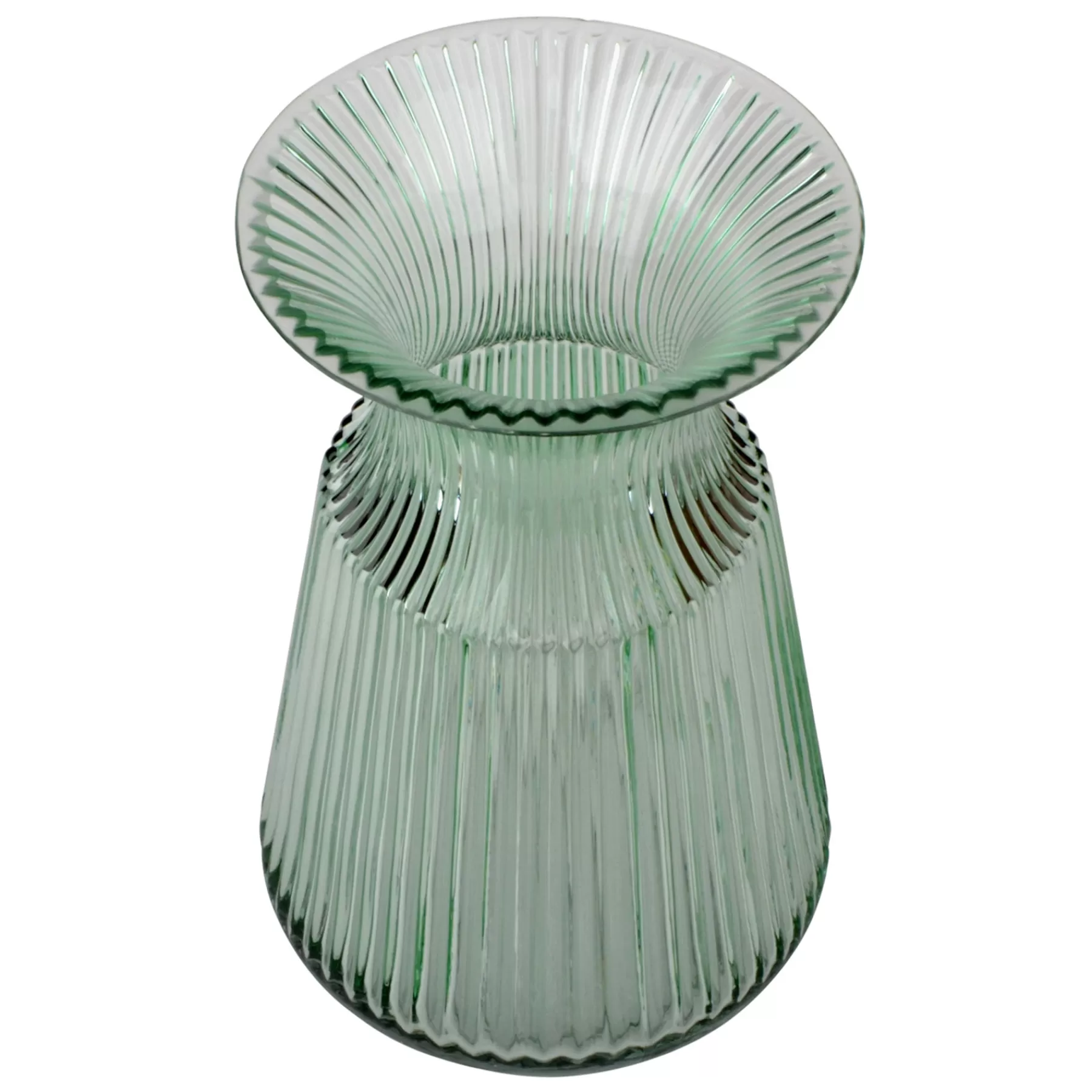 * Reliable Quality Grace Mitchell Green Glass Vase, 11