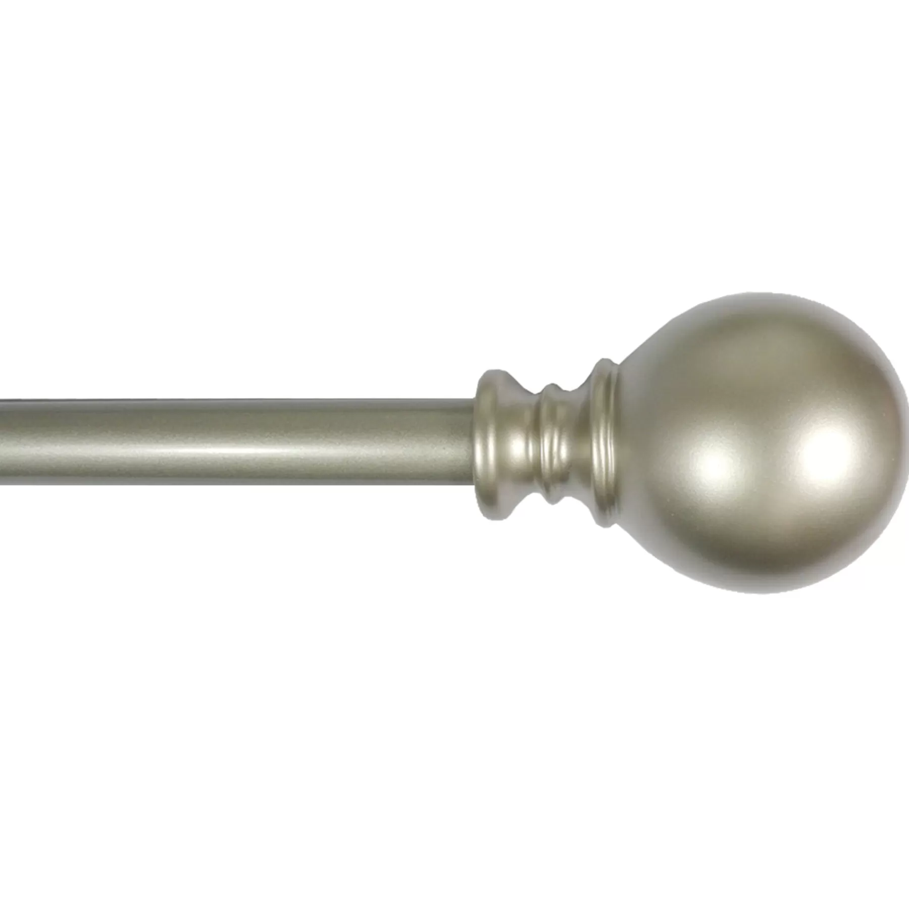 * Reliable Quality Gunner Ball 48 -84 Adjustable 5/8 Diameter Curtain Rod, Nickel Finish