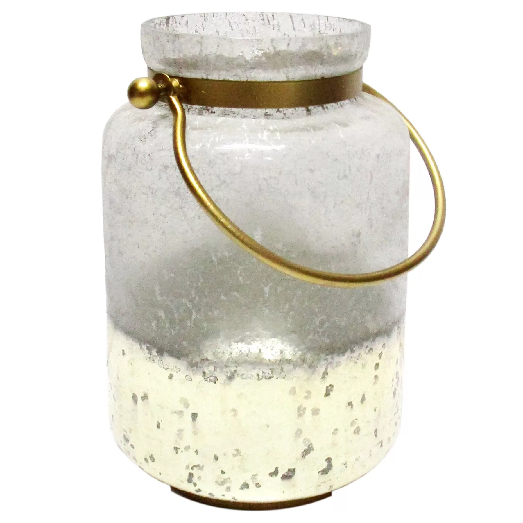 * Reliable Quality Tracey Boyd Half Distressed Metallic Glass Lantern, 10