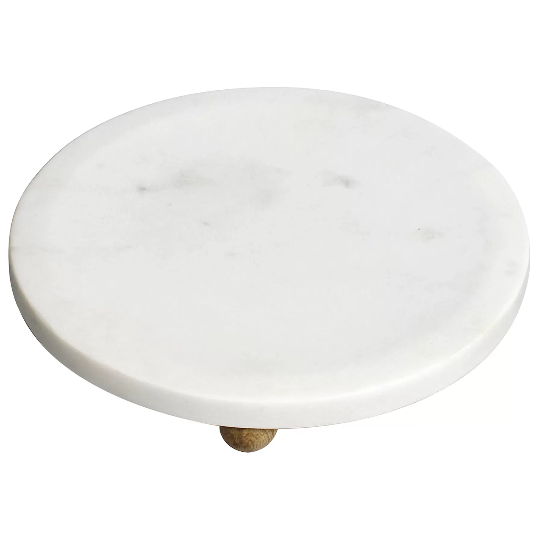 * Reliable Quality White Marbled Footed Trinket Tray, 8