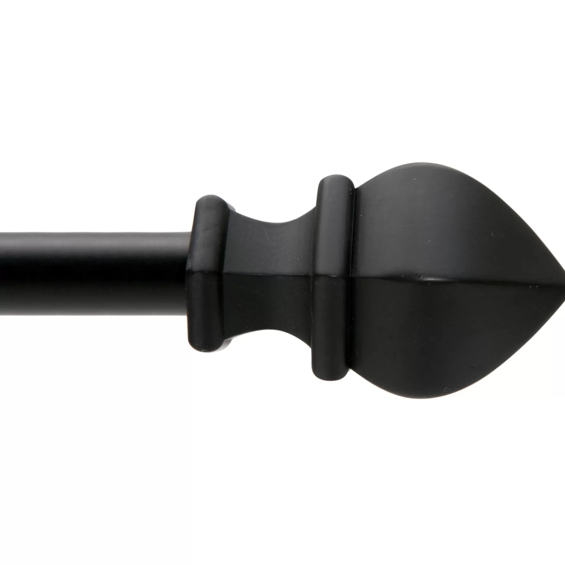 * Sale 42-120 Fast Fit Waverly Black Window Decorative Rod 3/4