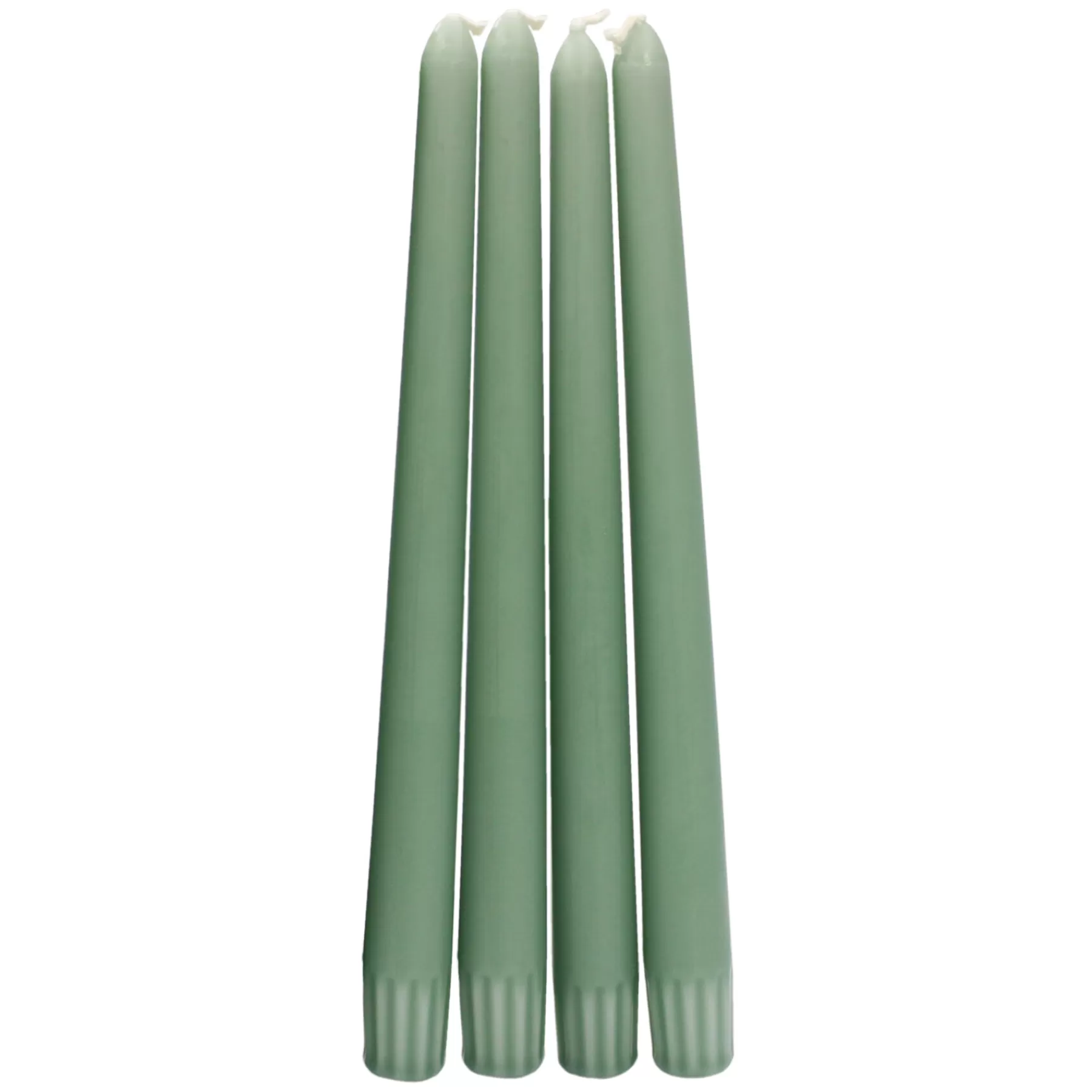 * Sale 4-Pack Green Unscented Overdip Taper Candles, 10