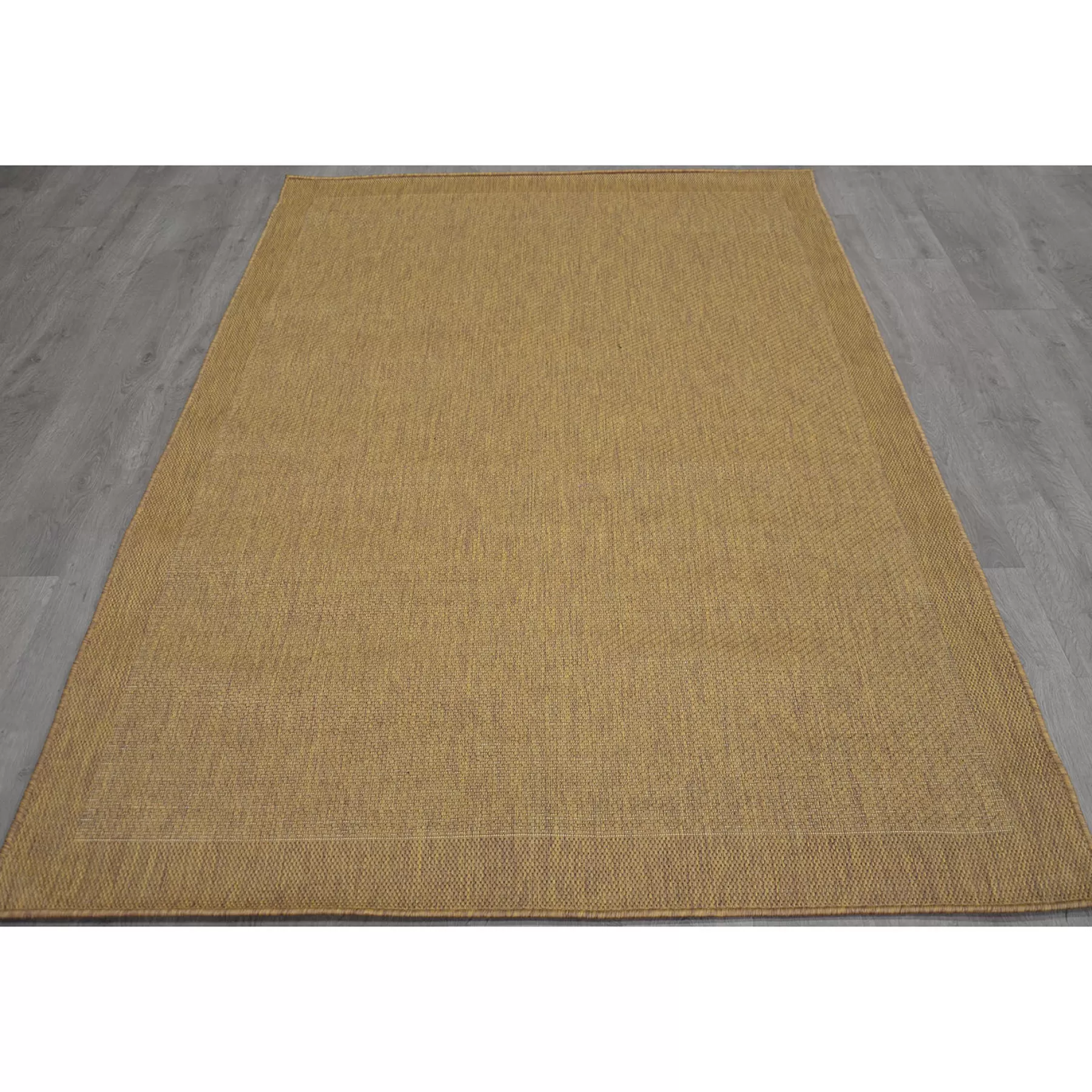 * Sale (E54) Light Brown Border Sisal Indoor & Outdoor Area Rug, 8 10