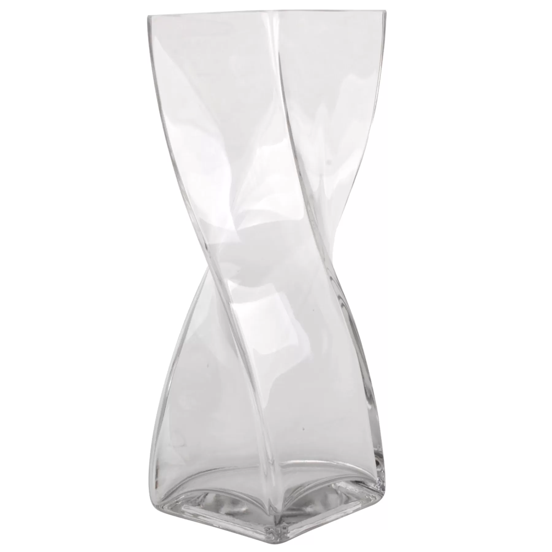 * Sale Laila Ali Clear Glass Twisted Pillar Vase, 12