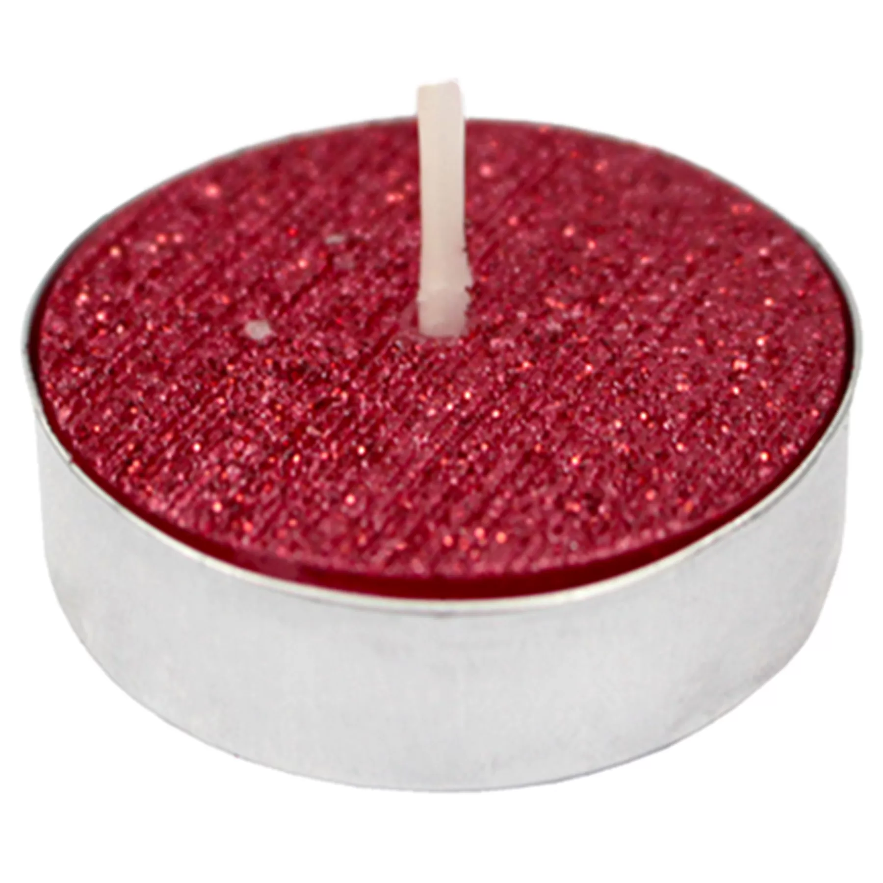 * Top Sellers 9-Pack Red Glittered Unscented Tealights