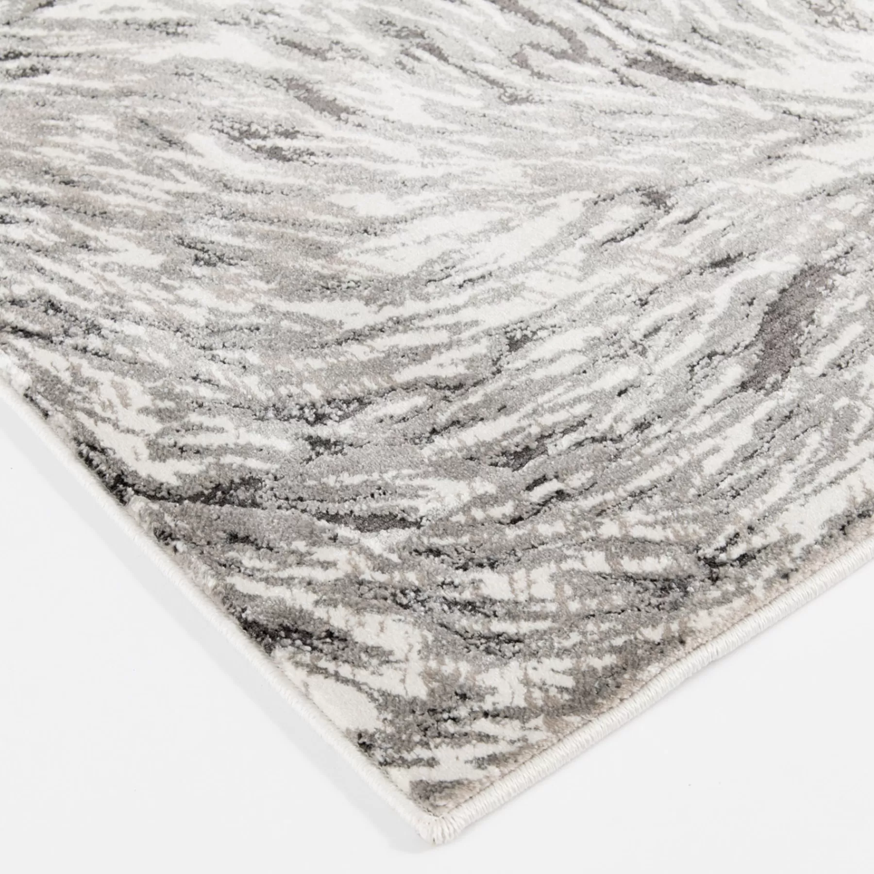 * Top Sellers (A480) Camden Chandra Grey Abstract Runner, 2 6