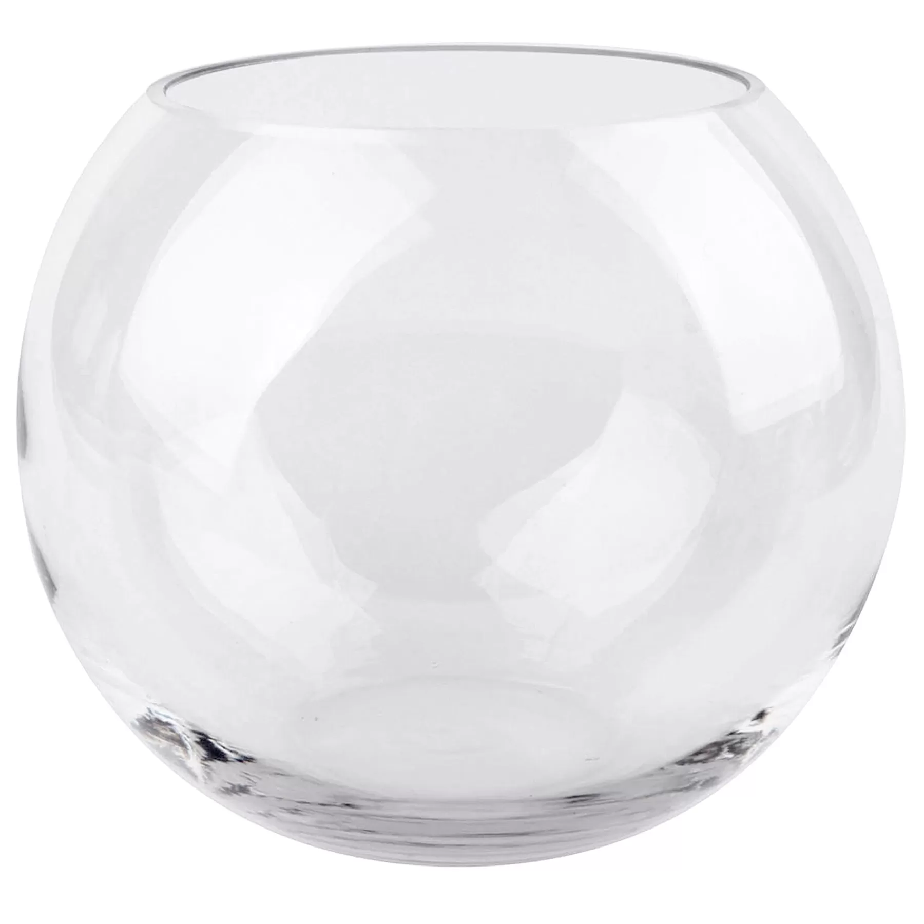 * Top Sellers Clear Glass Round Vase, 6