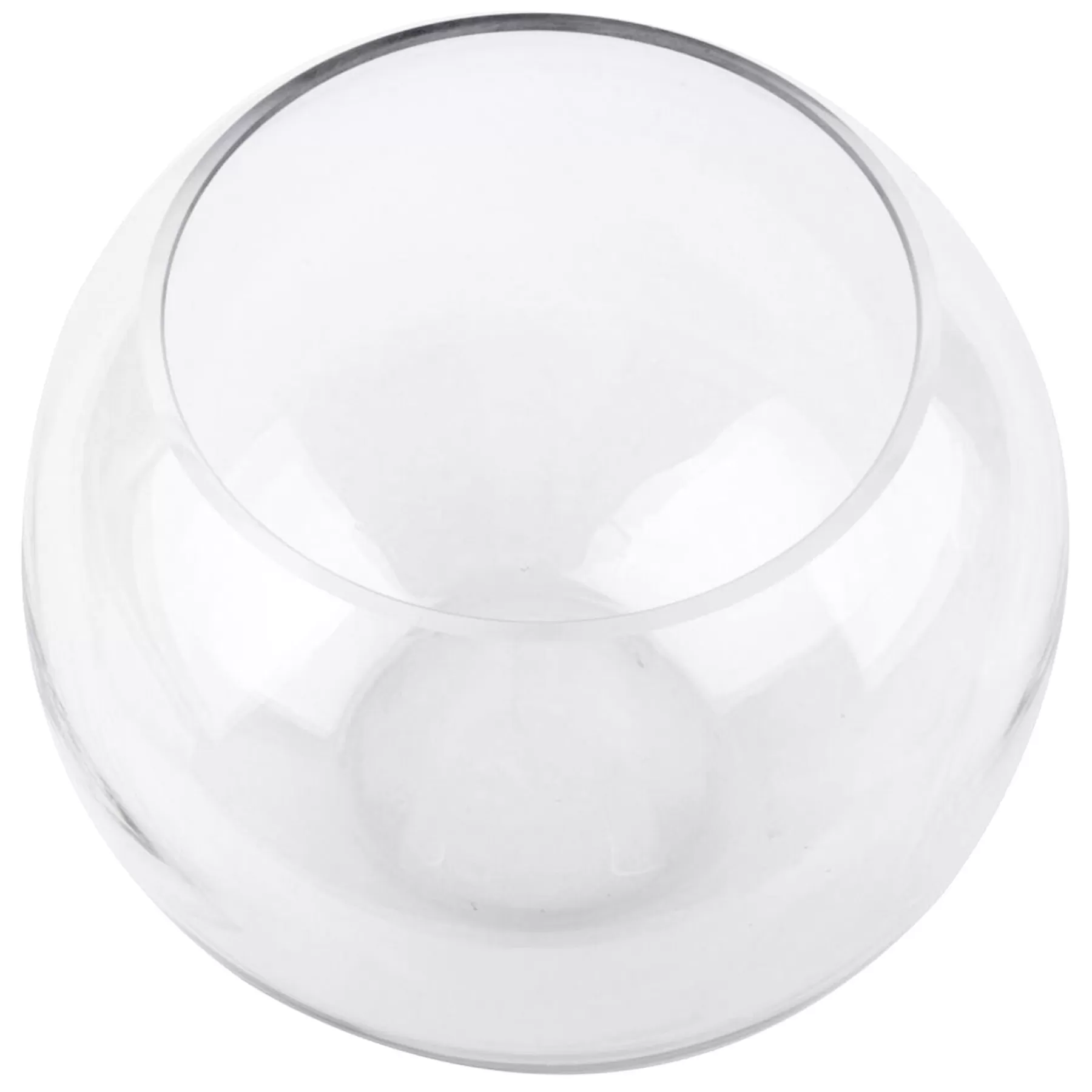 * Top Sellers Clear Glass Round Vase, 6