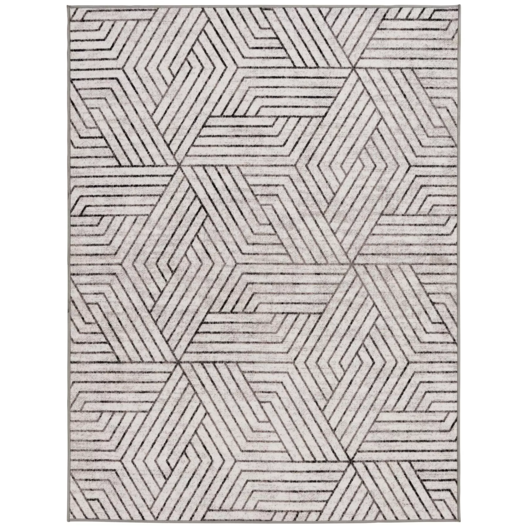 * Top Sellers (D584) Venus Grey Geometric Area Rug, 7 10