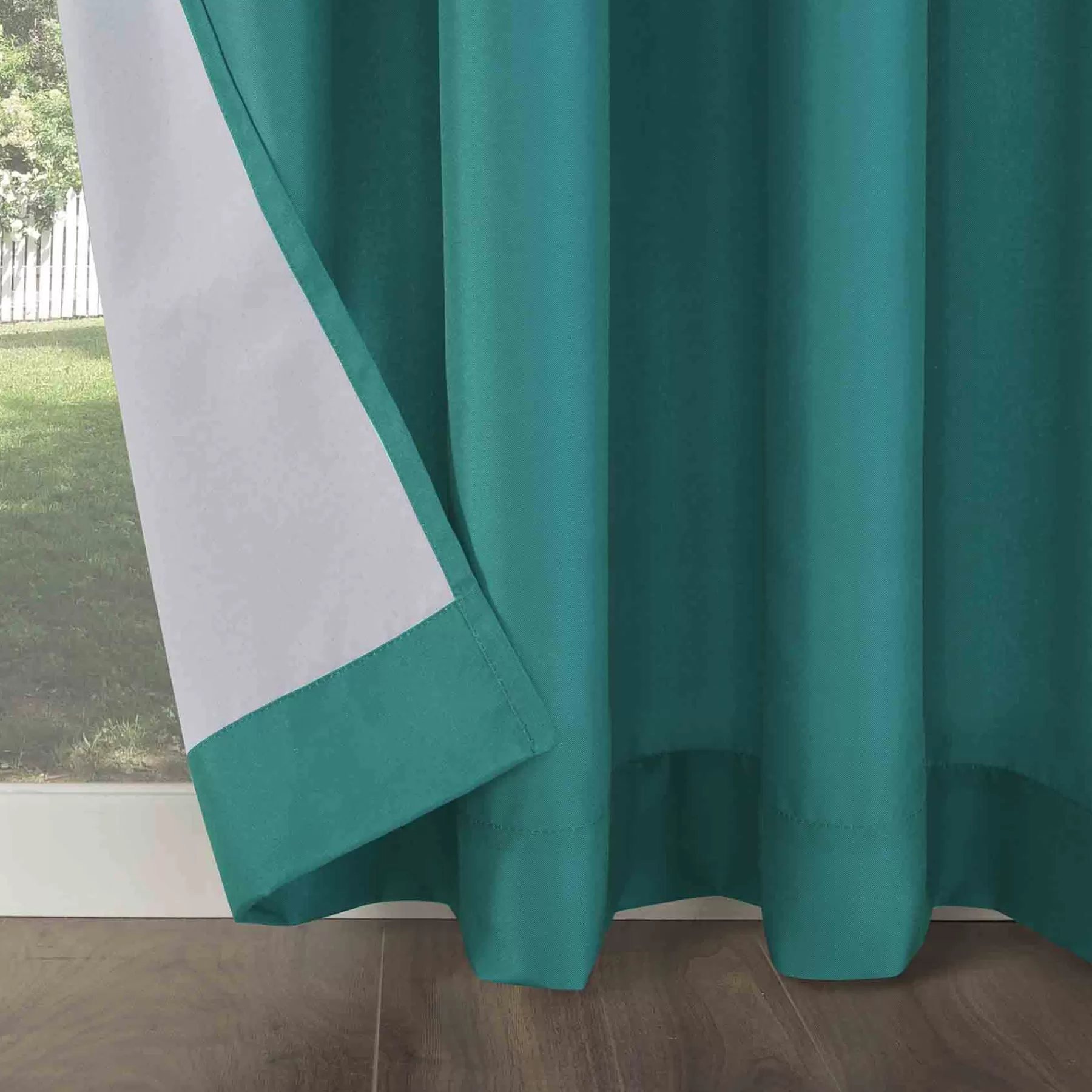 * Top Sellers Darian Turquoise Outdoor Light Filtering Curtain Panel, 95