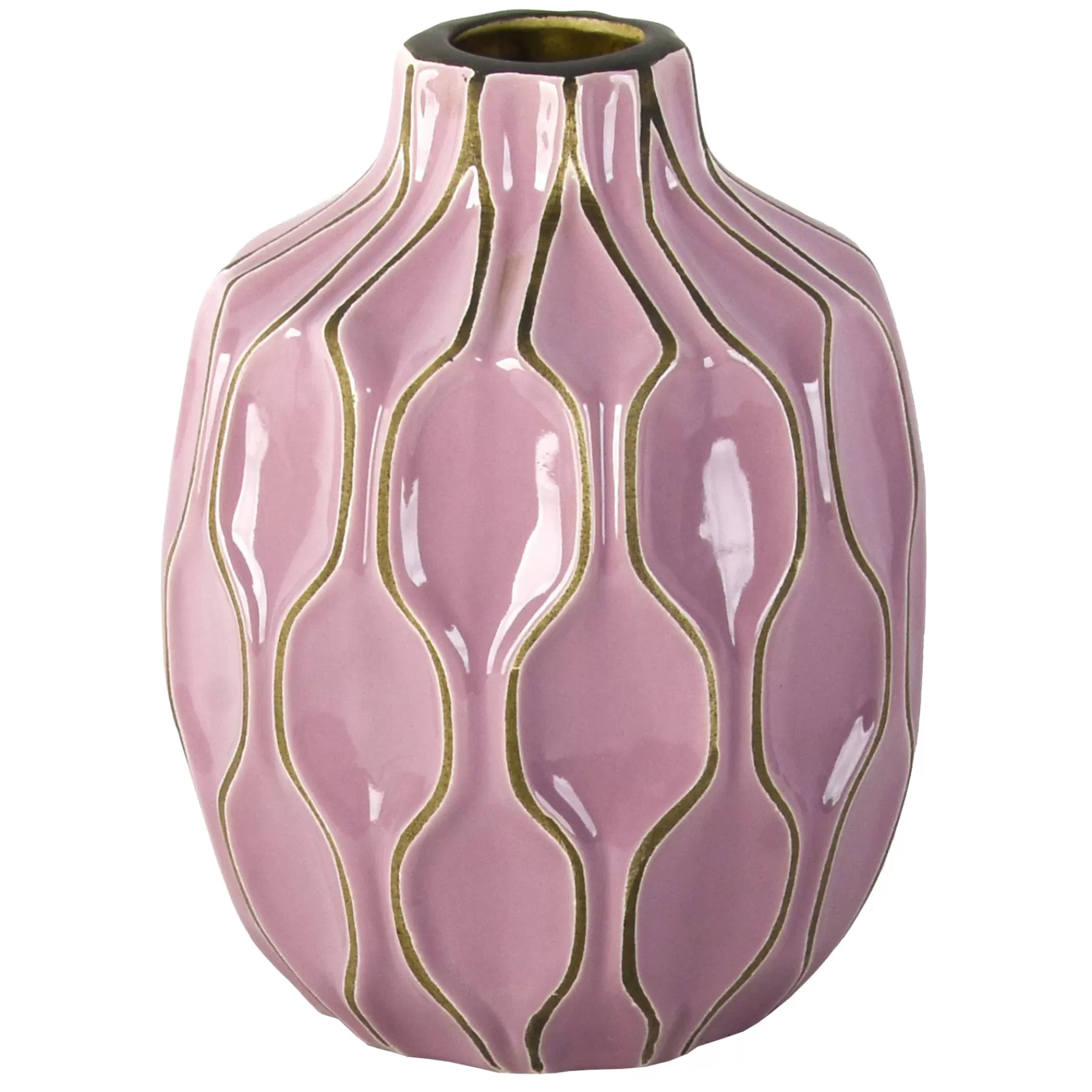 * Top Sellers Grace Mitchell Katherine Purple Ceramic Vase, 8