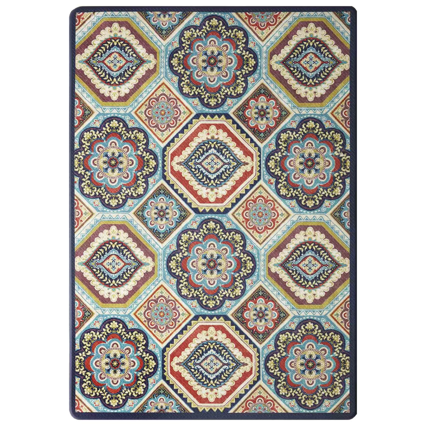 * Top Sellers Kit Multicolor Medallion Kitchen Mat, 20 30