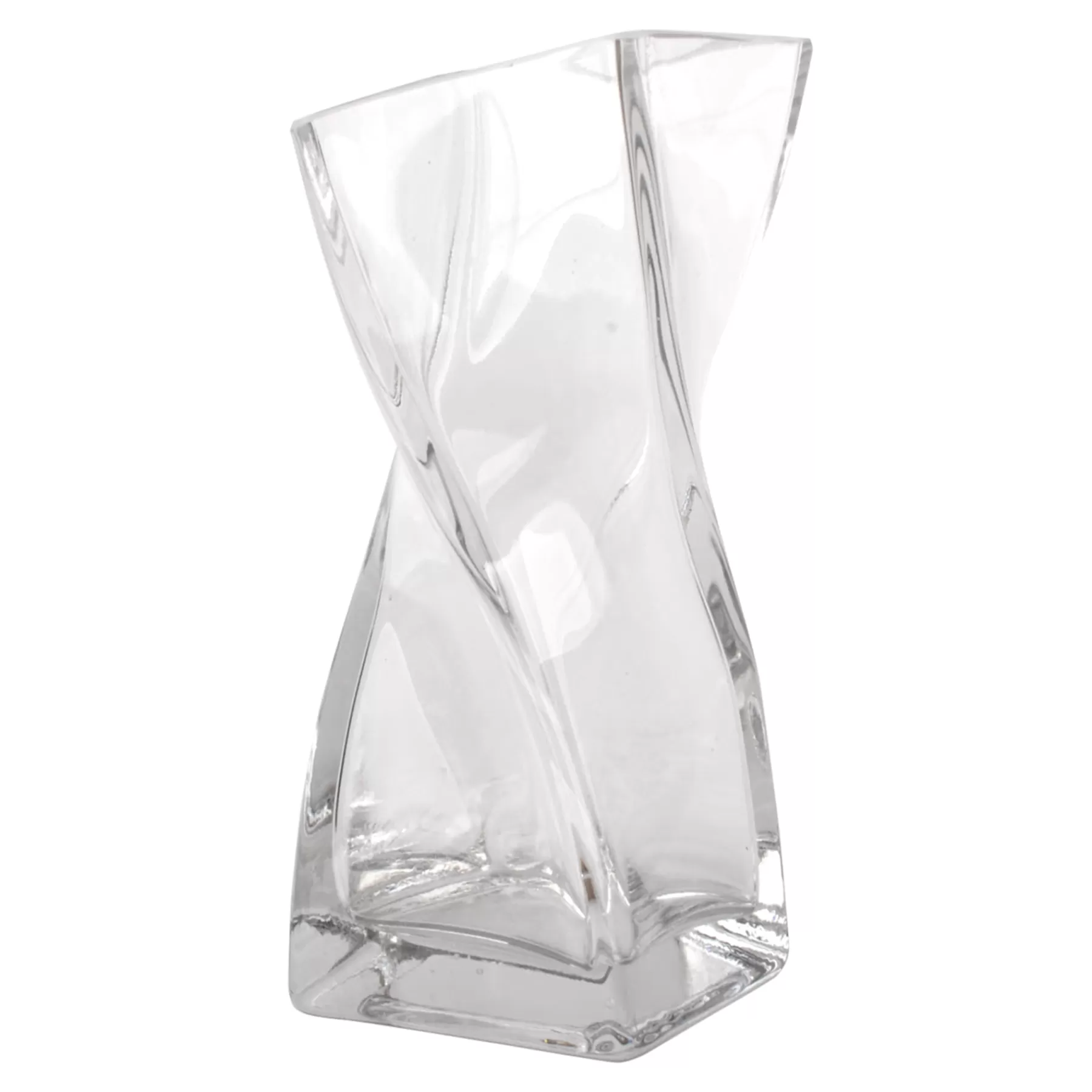 * Top Sellers Laila Ali Clear Glass Twisted Pillar Vase, 7
