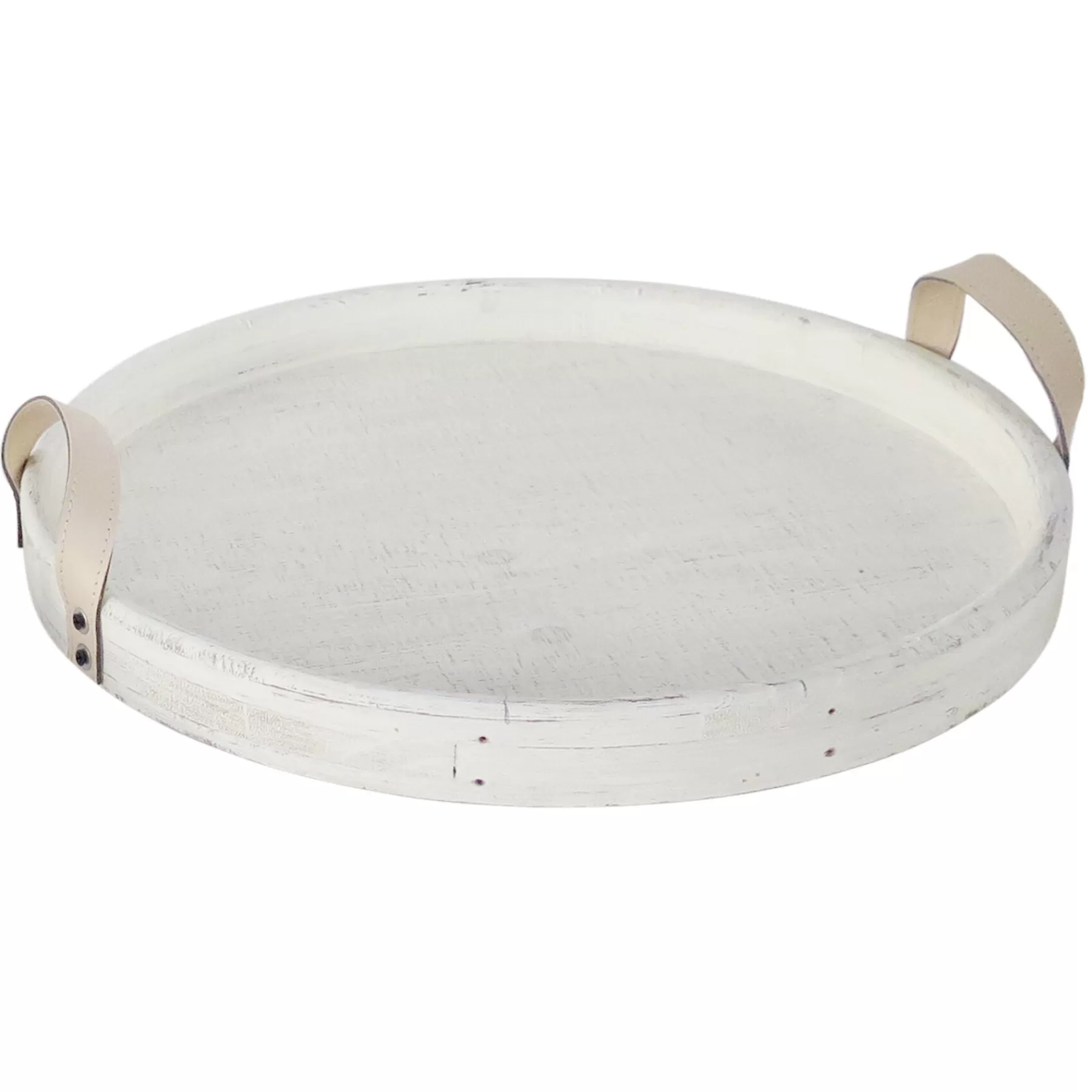 * Top Sellers White Wood Decorative Tray, 18